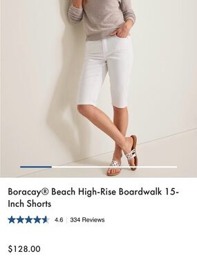 Tommy Bahama White Knee-Length Bermuda Shorts